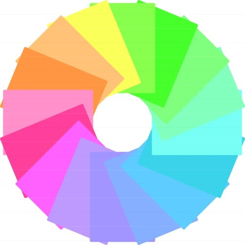 Farebná fólia na podporu čítania veľ. A4 - mix farieb - 16 ks v balení