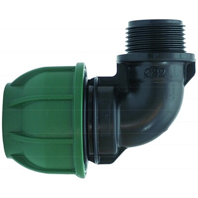 Koleno 90° s vonkajším závitom 40 x 5/4&#039;&#039; zel.
