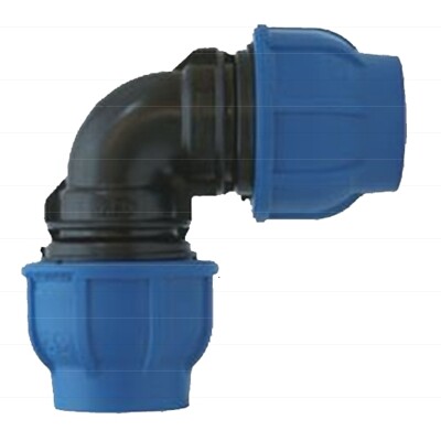 Koleno 90° 63 x 63 modrá