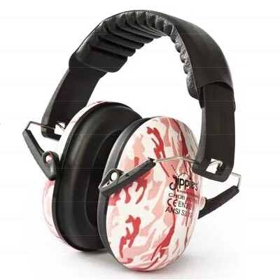 Chránič sluchu Jippie´s pre deti - ružovobiela