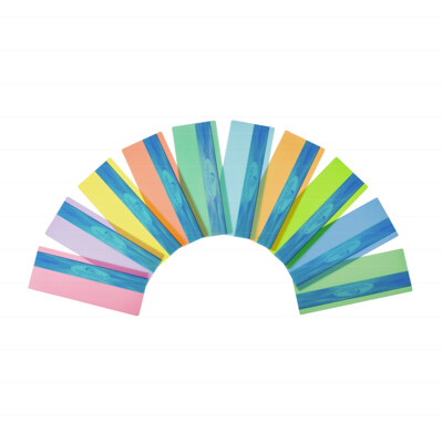 Farebné ukazovátko na podporu čítania s pruhom - mix 10 farieb - 30ks sada